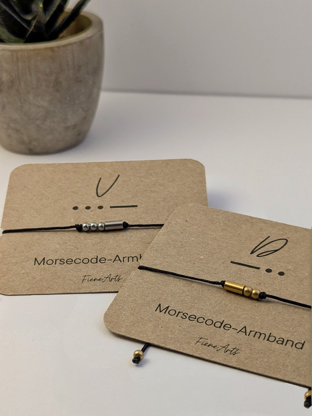 Morsecode Armband personalisiert | Buchstaben und Initialen