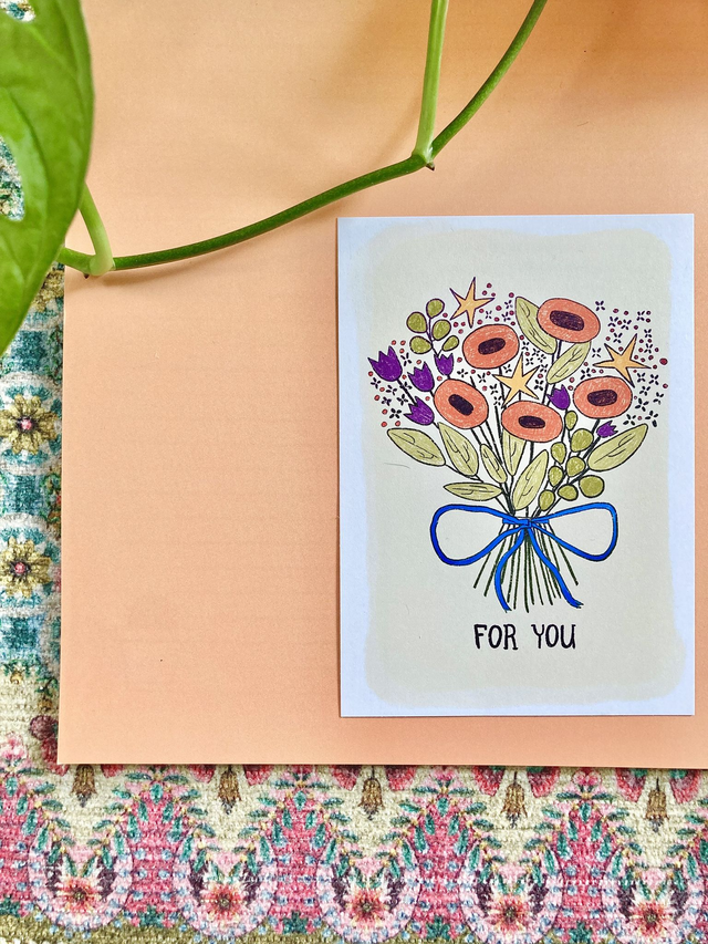 'For you' postcard 