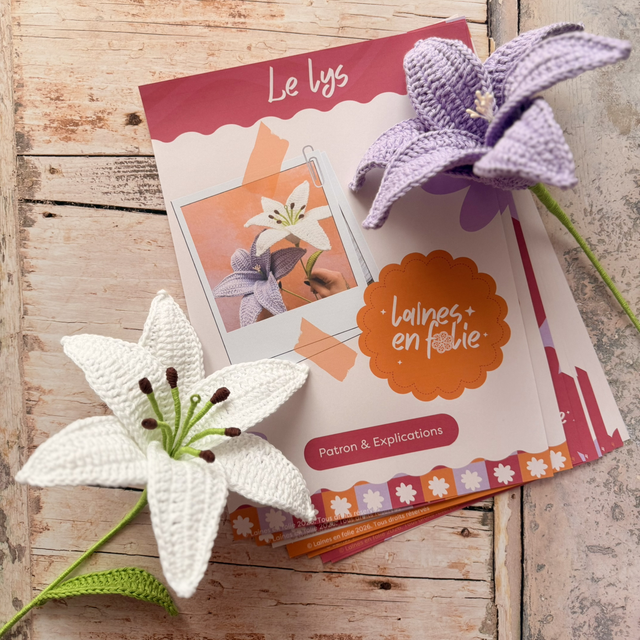 Patron au crochet – Le lys (PDF)