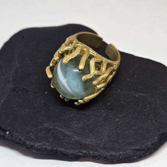 Octopus Claw Sea Marble Ring – Artisan Fidget Spinner