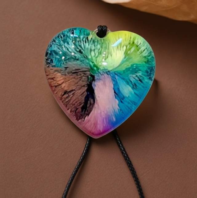 Pendentif coeur  "éclat"