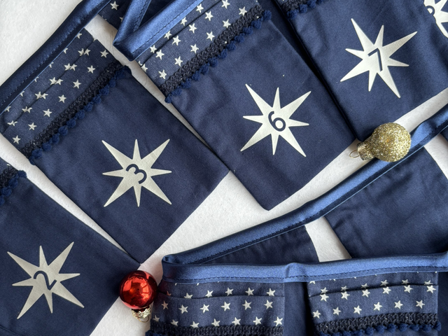 Starry Night Advent Bunting