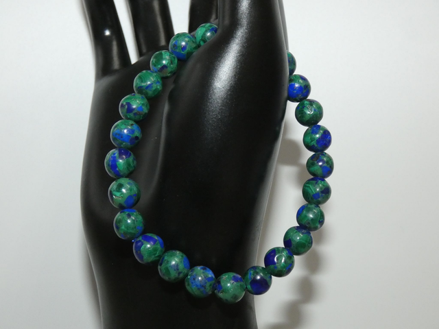 8mm Azurite Malachite Naturelle A+