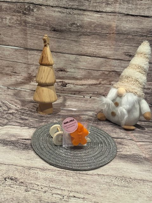 Fondant parfumé Pain d'épices et mandarine - 12 grammes