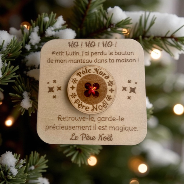 Bouton perdu du Père Noël - bouton magique