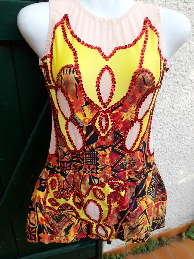 Justaucorps lycra avec paillettes 