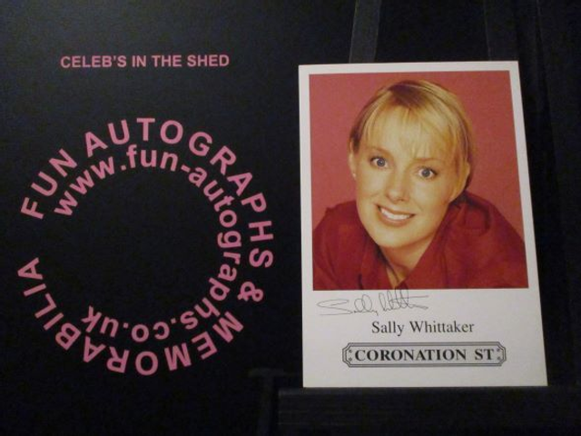Sally Whittaker (Sally Webster) Original Coronation Street Pre-Print Cast Card