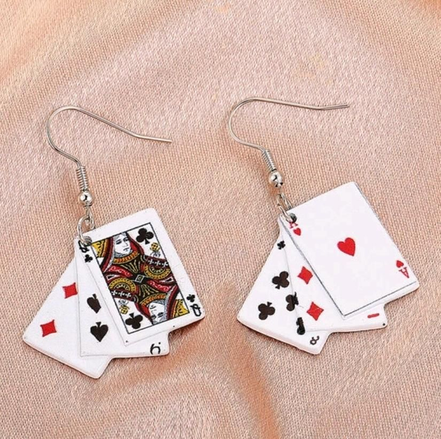 ORECCHINI LOBI POKER 