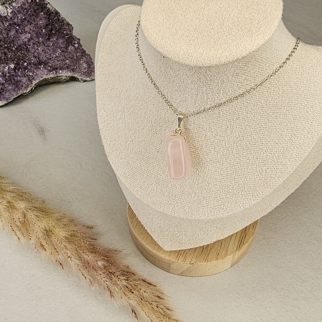 Quartz Rose - Collier