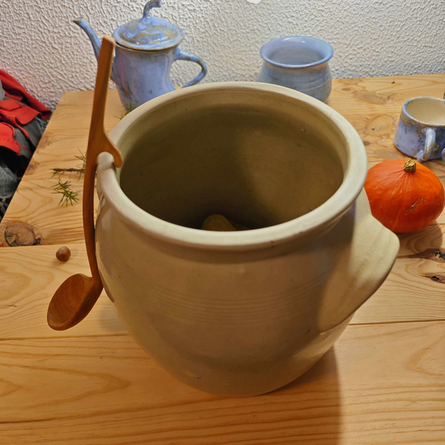 Petite louche en merisier-C327