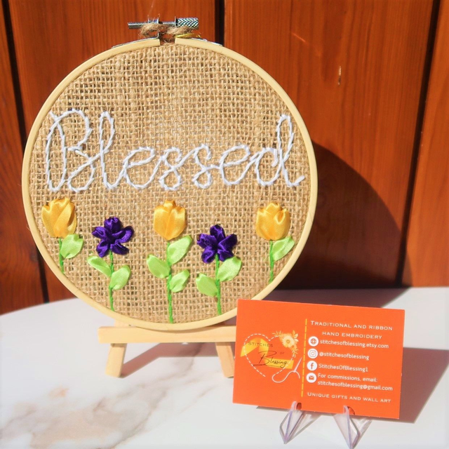 6&quot; Hand Embroidered Hoop