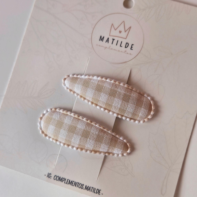 Clip Par 	Cuadrille Khaki