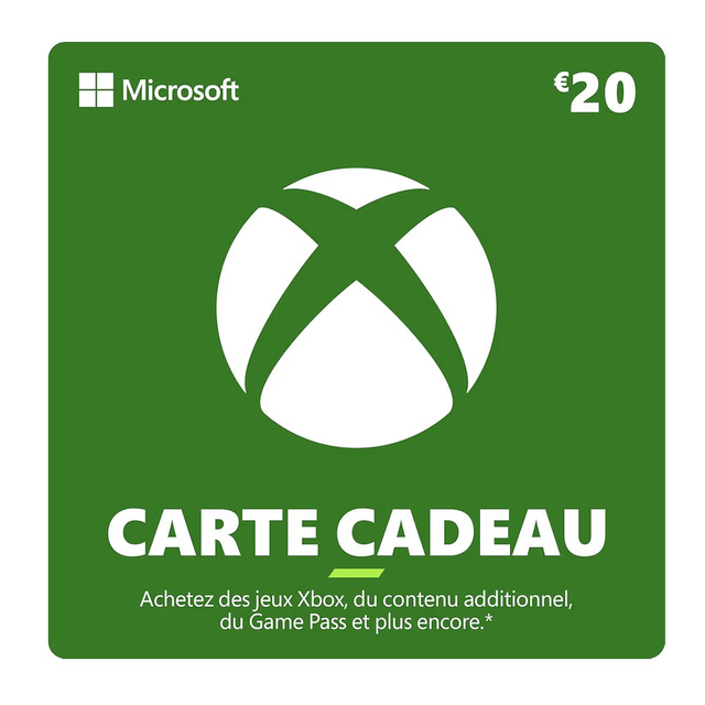 (Tombola) Carte cadeau Xbox 20€