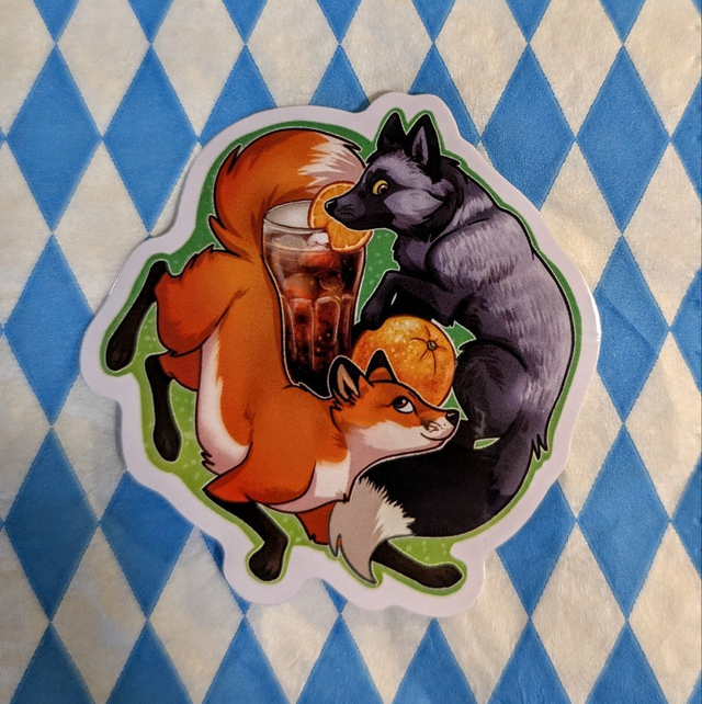 Foxes sticker