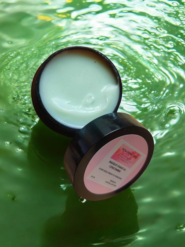 Masque hydratant concombre et infusion de mélisse 30 grammes