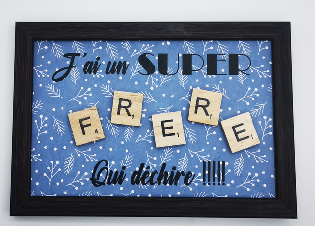 Cadre scrabble FRERE