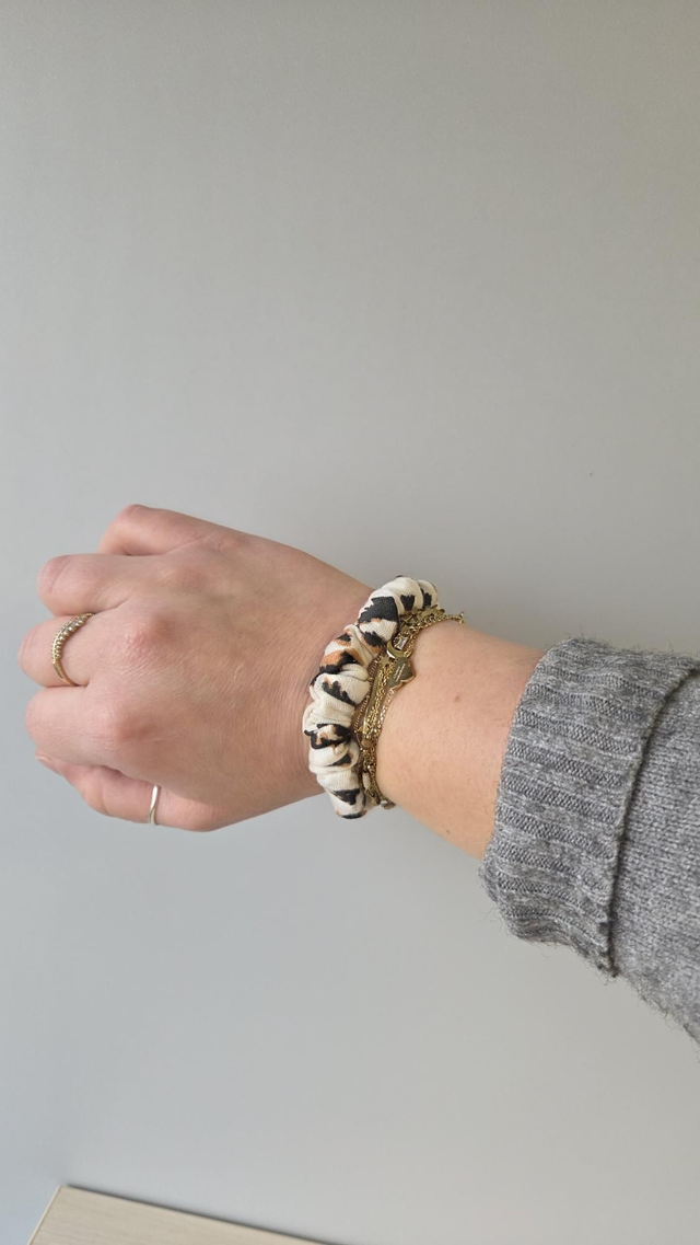 Chouchou fin léopard