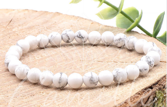 Bracelet Howlite  06mm