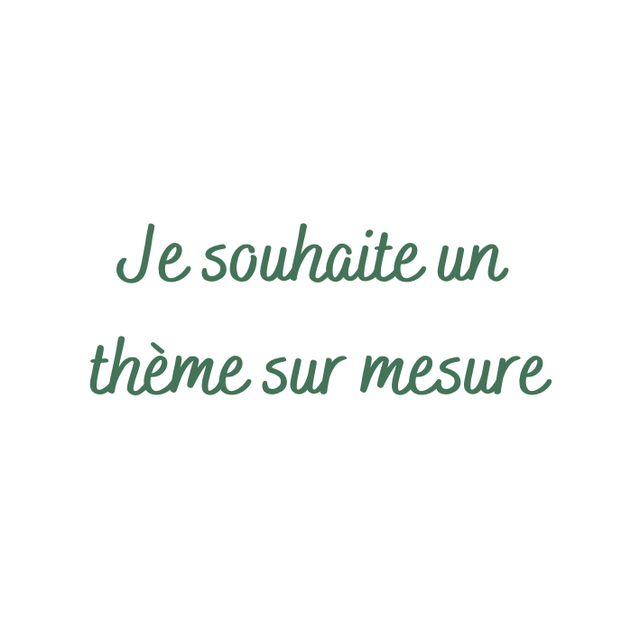 Lot de stickers papier &quot;Thème sur mesure&quot; - Personnalisable
