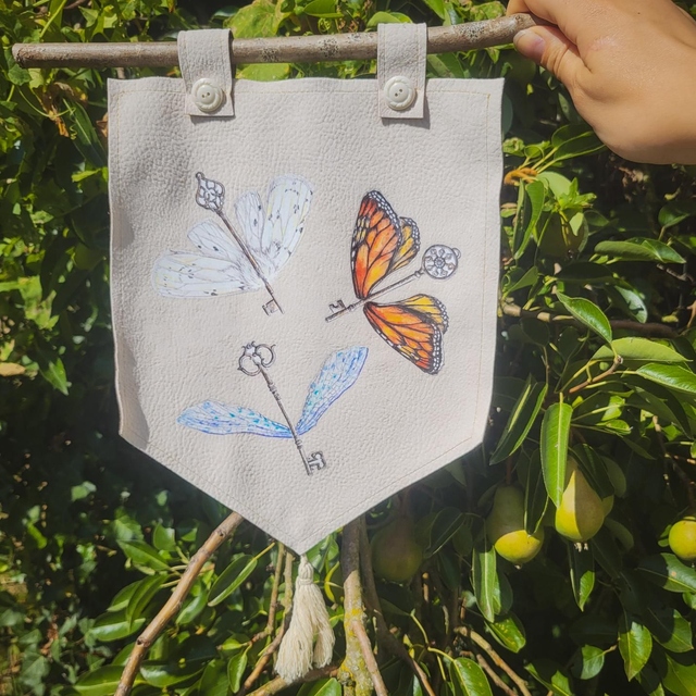 Blason "Clefs papillons"