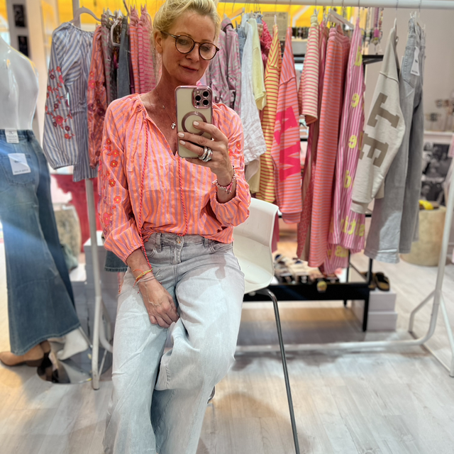 Gestreifte Bluse one size 