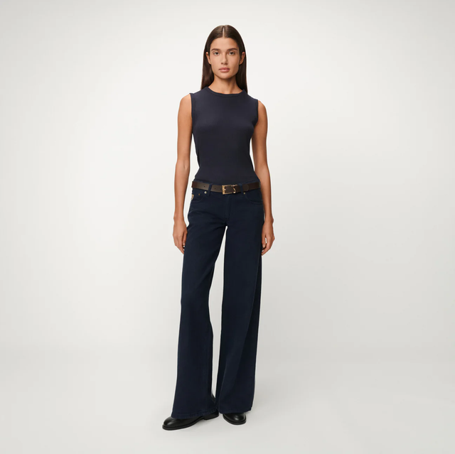Lois Jeans Skale - Low Rise Wide Leg navy