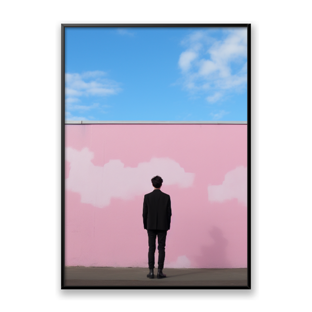 Homem observa