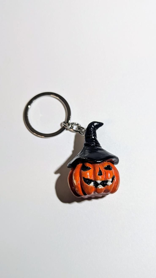 Porte clé citrouille