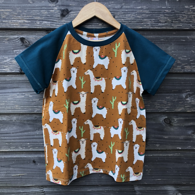 T-shirt manches courtes 8-10 ans «Lamas»