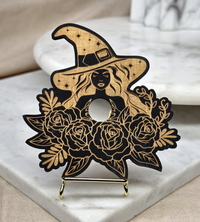 Witch Wood Sphere Holder