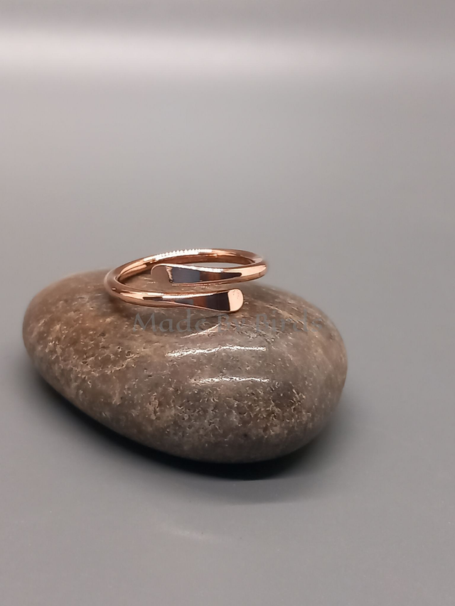 Raw Solid Copper Bypass Ring 