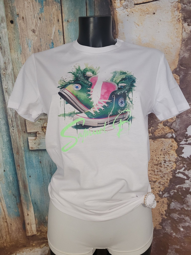 T-SHIRT FEMME (A66) BLANC 