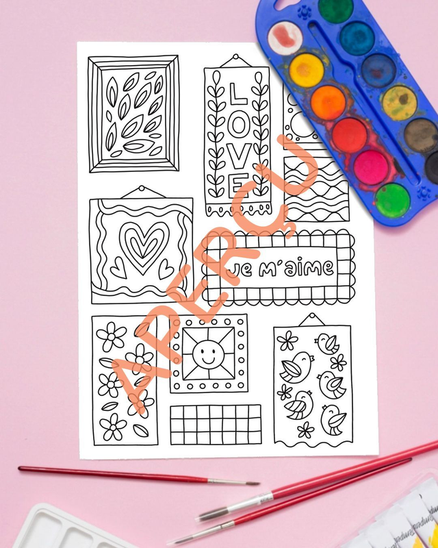 Pack coloriages Saint-Valentin