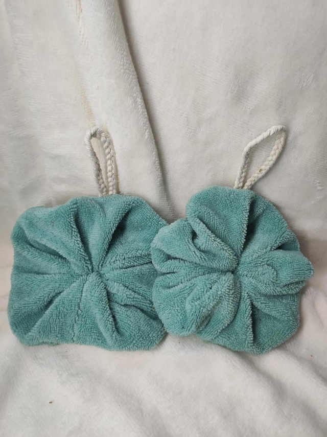 Ensemble visage et douche vert eau rosace psychédélique