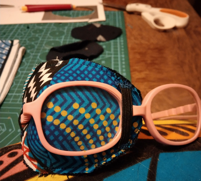 [Préco] Cache-œil orthoptique réutilisable fait main pour amblyopie et strabisme