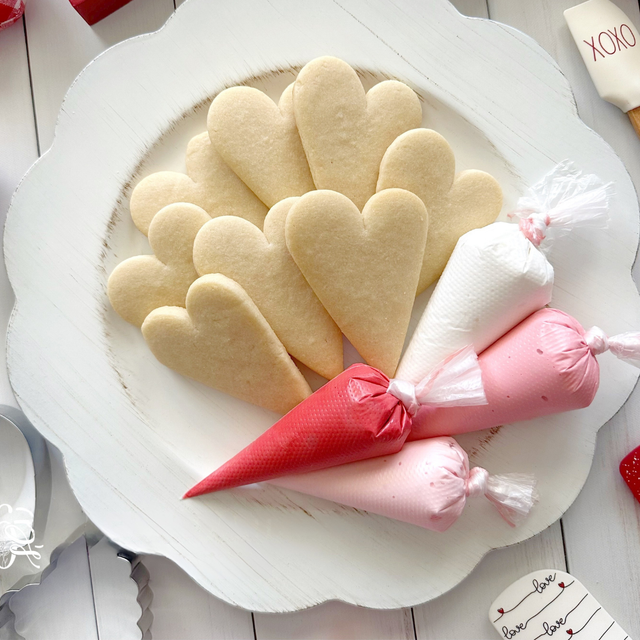 Atelier décoration de biscuits coeurs