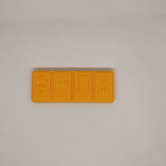 Snap bar 4 cavités Noël - Citron meringué