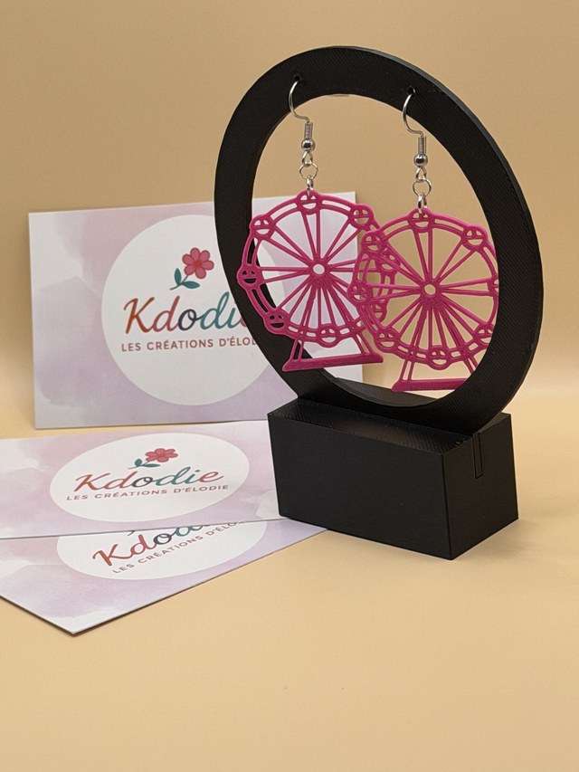 Boucles d'oreilles Grande Roue - Attaches Crochet