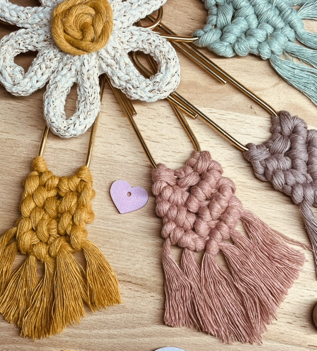 Macramé bladwijzer