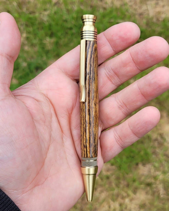 Stylo Zeta bronze en courbaril