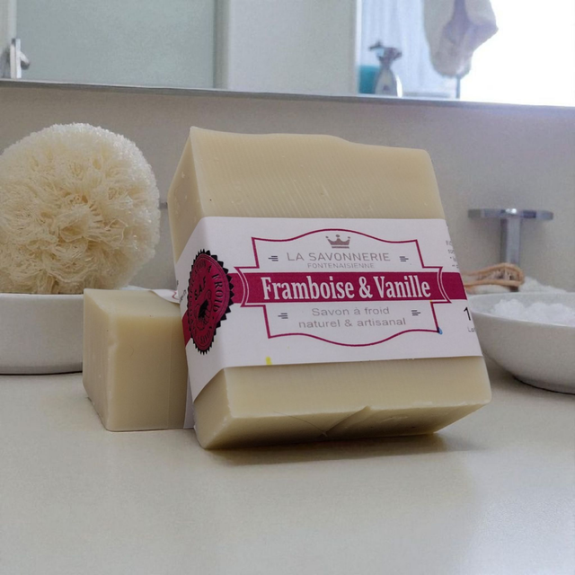 Savon framboise & vanille