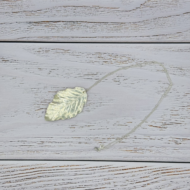 Beech Leaf Pendant 