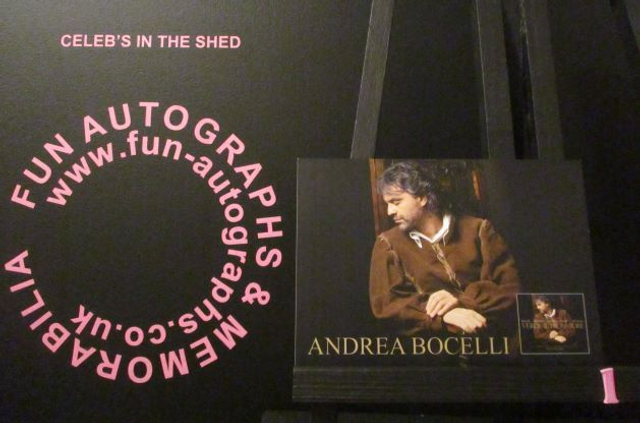 Andrea Bocelli Authentic Autographed 6x4 Photograph (1)