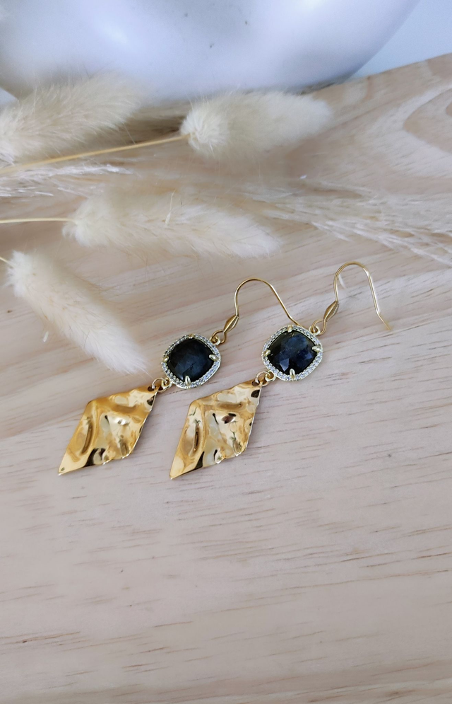 Boucles d'oreilles "Éclat" Labradorite