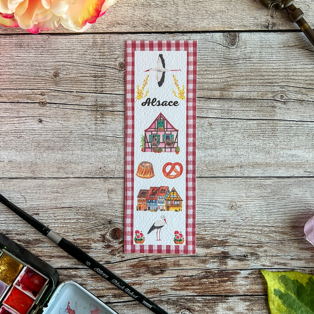 Marque-page Alsace blanc 