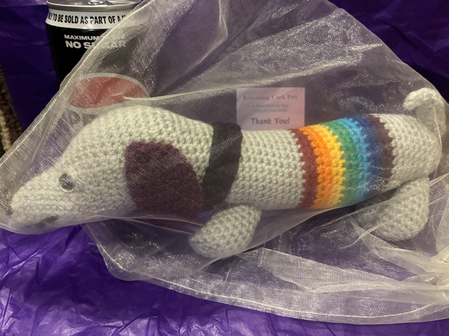 Dachshund with stripes