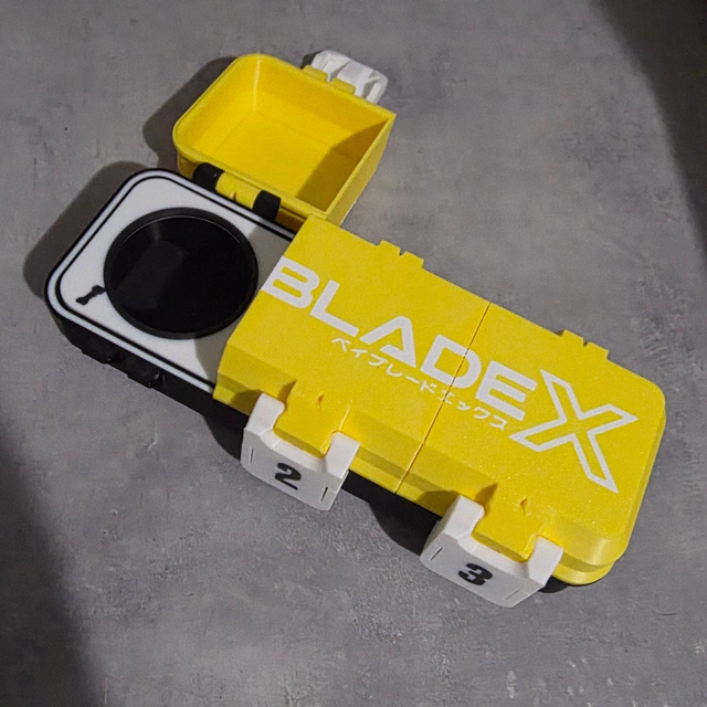 Portadeck Beyblade X 3on3 Custodia Rigida in PETG - Stampa 3D Alta Resistenza