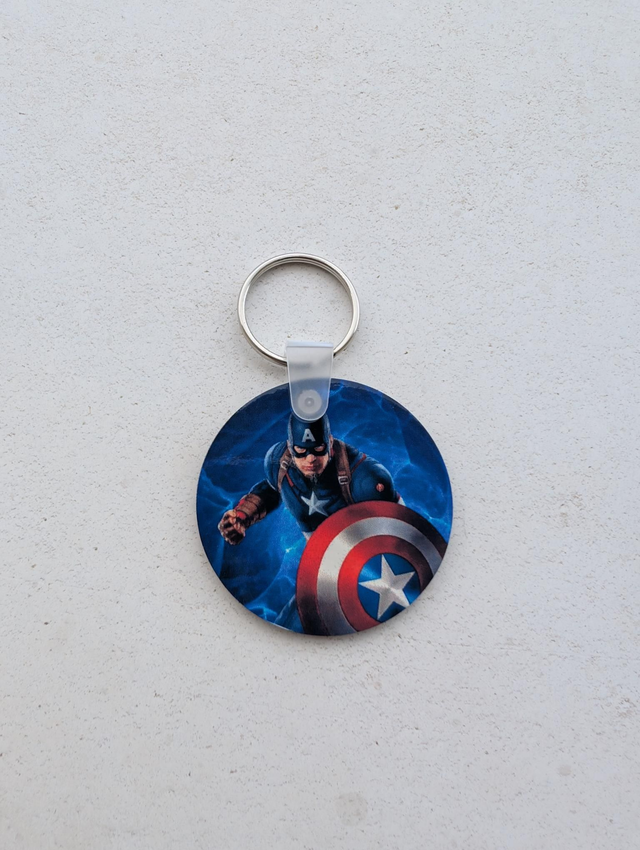Portes clés sublimation Captain América 