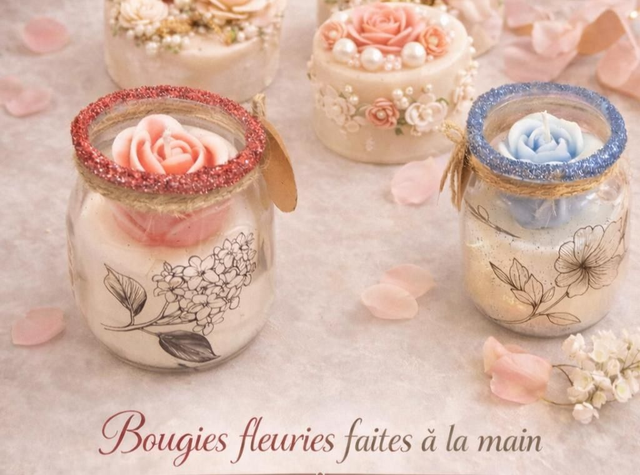 Pot de rose de 100g. Senteur Hibiscus/Framboise .