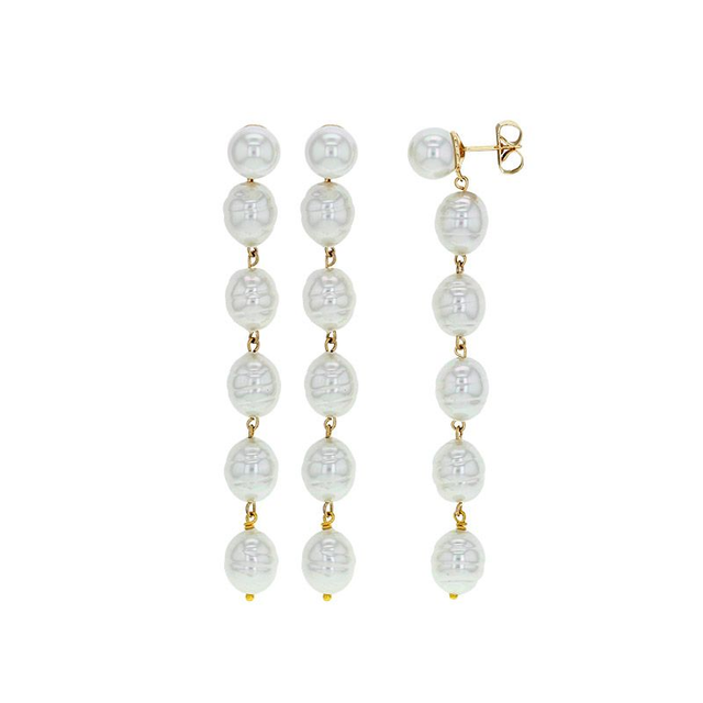 Boucles d'oreilles Cascade de perles